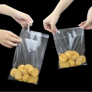 SACO SAQUINHOS TRANSPARENTE PP com Lacre “ fita adesiva ” – SOB MEDIDA - (PEQUENO, MÉDIO ou GRANDE)